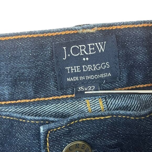 J.Crew Straight Leg The Driggs Jeans Sz 35/32 - Picture 6 of 7